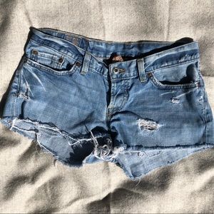 Distressed Cut-Off Lucky Brand Jean Shorts